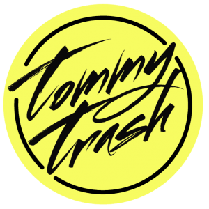 tommy trash studio partyline sticker